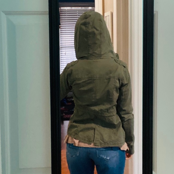 Army green jean jacket - Picture 4 of 8